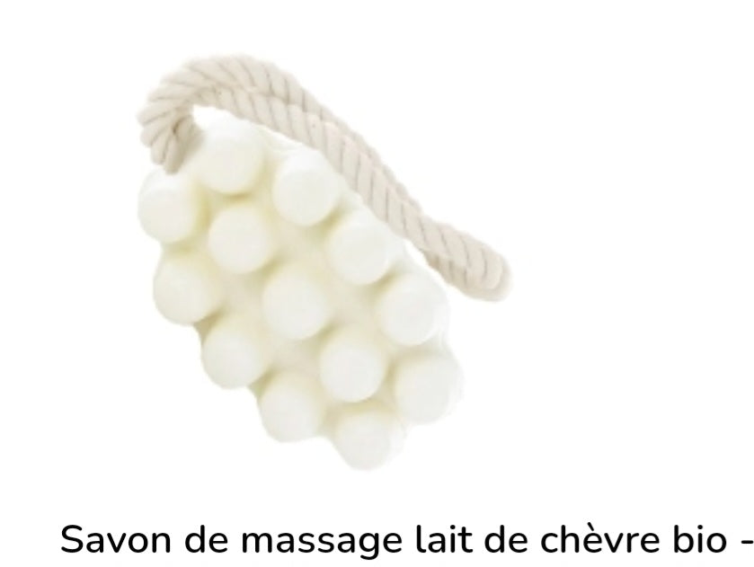 Savon de massage lait de chèvre bio