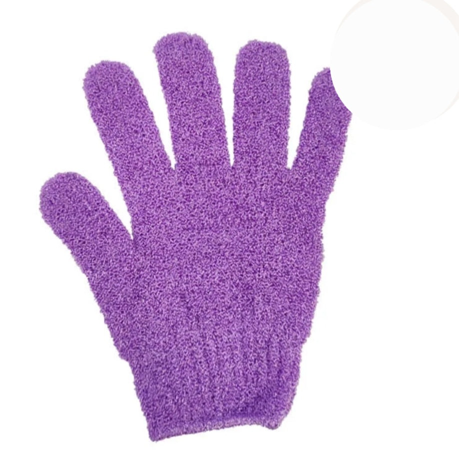 Gants de gommage violets